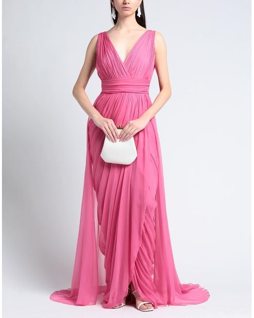 Vestido largo Alberta Ferretti de color Pink
