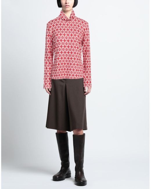 Camicettasnob Red Turtleneck