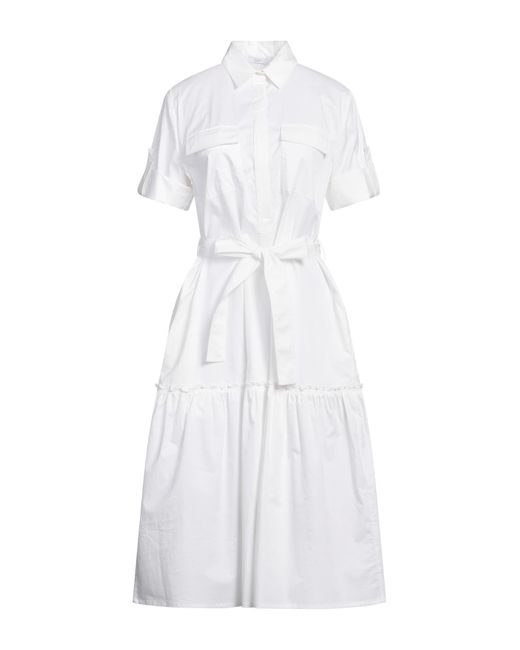 Peserico EASY White Midi Dress