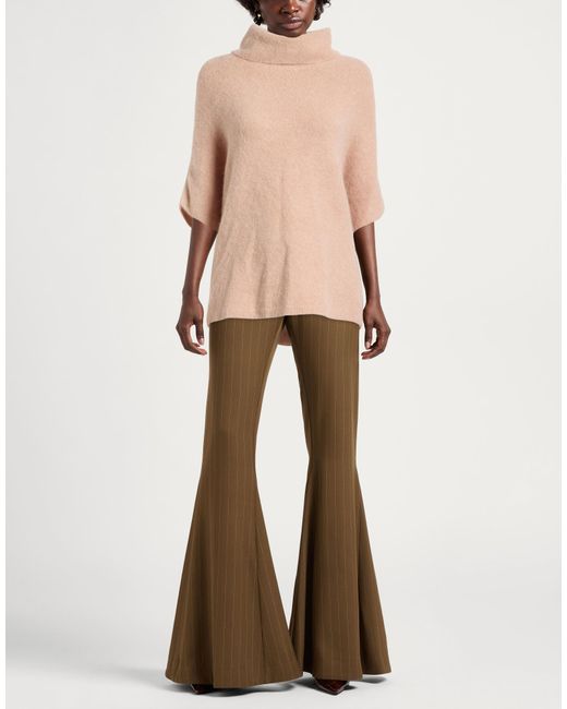 Kontatto Pink Blush Turtleneck Alpaca Wool, Polyamide, Wool, Elastane
