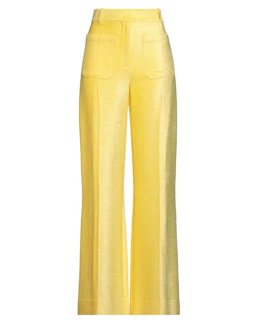 Victoria Beckham Yellow Trouser
