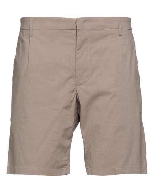 Dondup Gray Shorts & Bermuda Shorts Cotton, Polyamide, Elastane for men