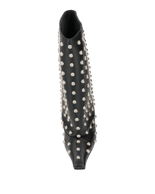 A.W.A.K.E. MODE Black Boot Leather