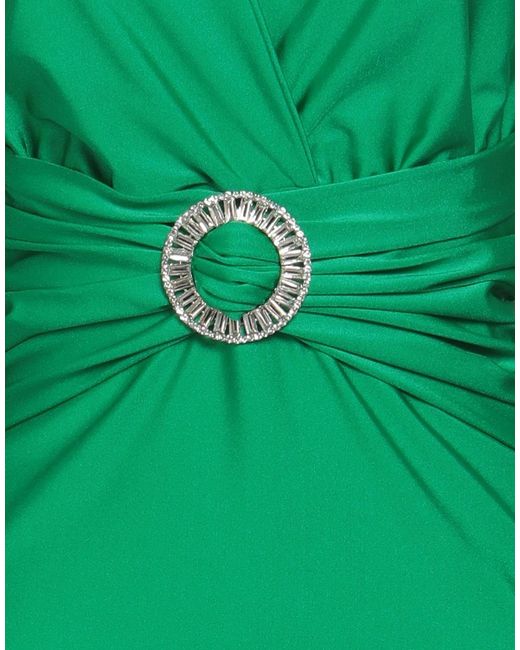 P.A.R.O.S.H. Green Mini Dress Polyamide, Elastane