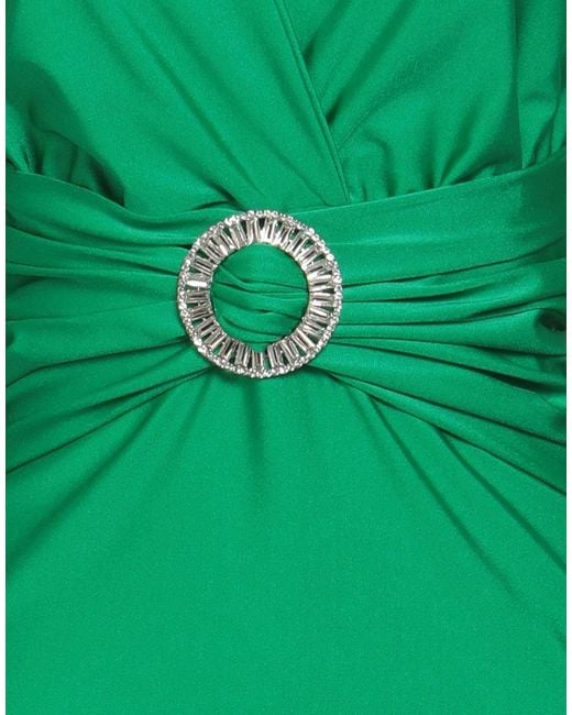 P.A.R.O.S.H. Green Mini Dress Polyamide, Elastane