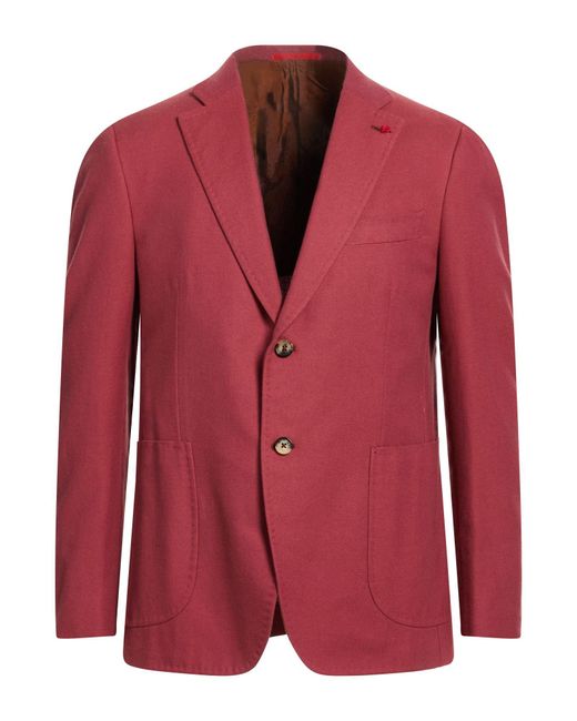 Isaia Red Blazers for men