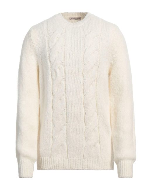 Cashmere Company White Sweater for men