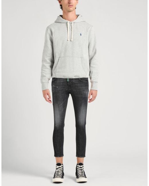 DSquared² Gray Distressed Skinny Jeans for men