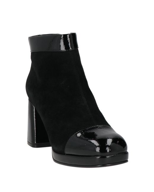 Luciano Barachini Black Ankle Boots Leather