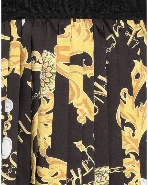 Versace Jeans Couture Black Mini Skirt Polyester