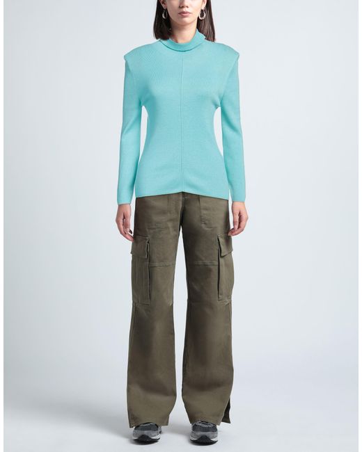 Isabelle Blanche Blue Turtleneck