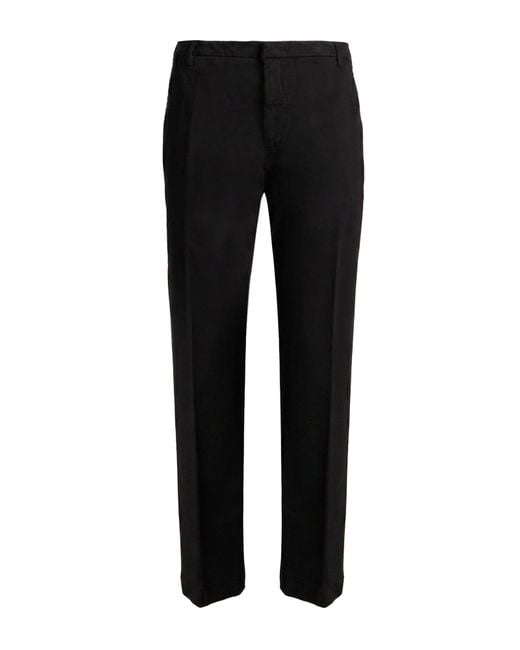 Entre Amis Black Pants Cotton, Elastane for men