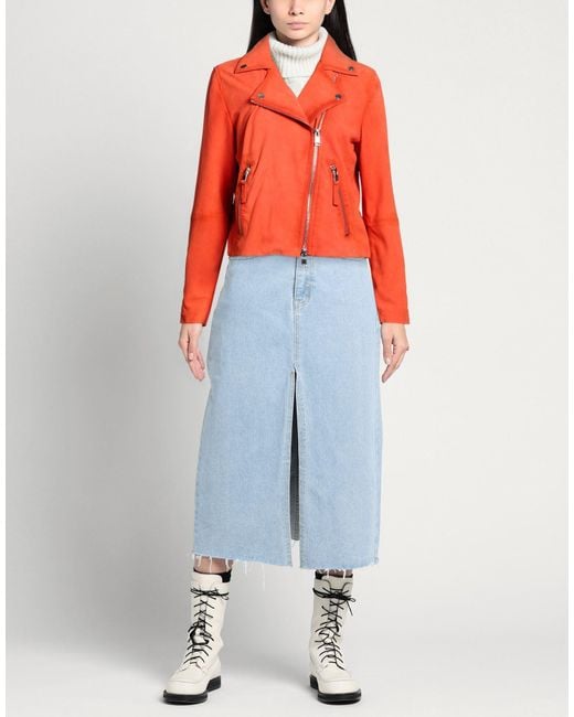 Bully Orange Jacket Leather