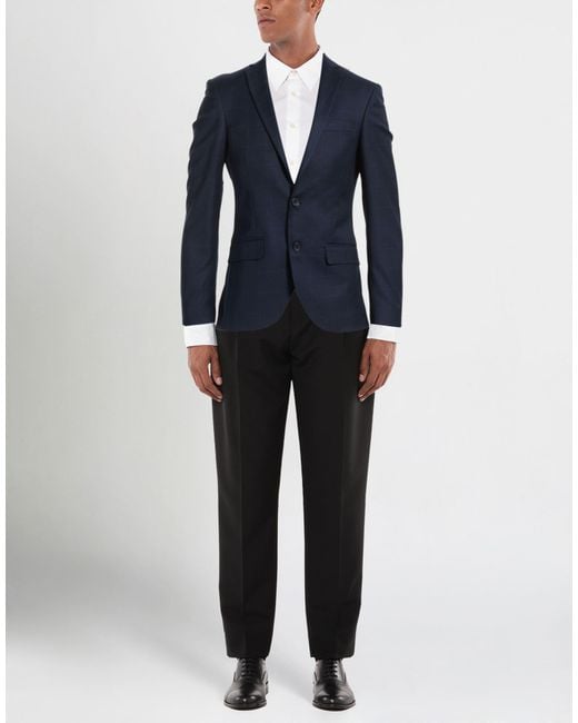 Exte Blue Blazer Wool for men