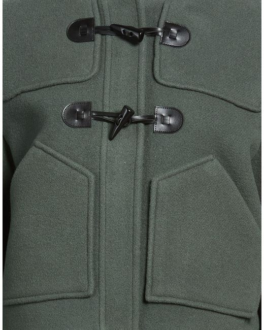 Ba&sh Green Coat Wool, Polyamide
