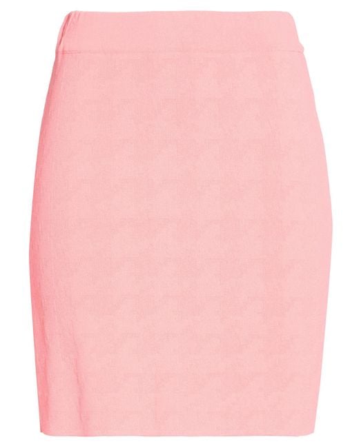 Anneclaire Pink Mini Skirt Viscose, Polyamide
