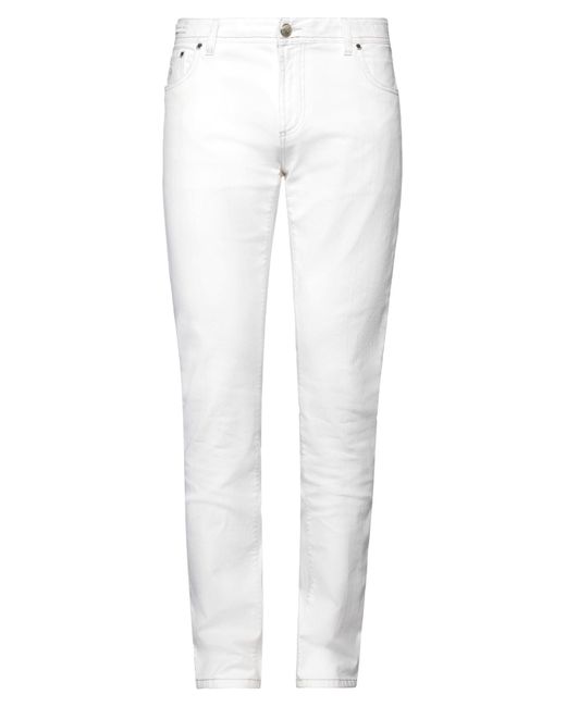 richard j. brown White Denim Trousers for men