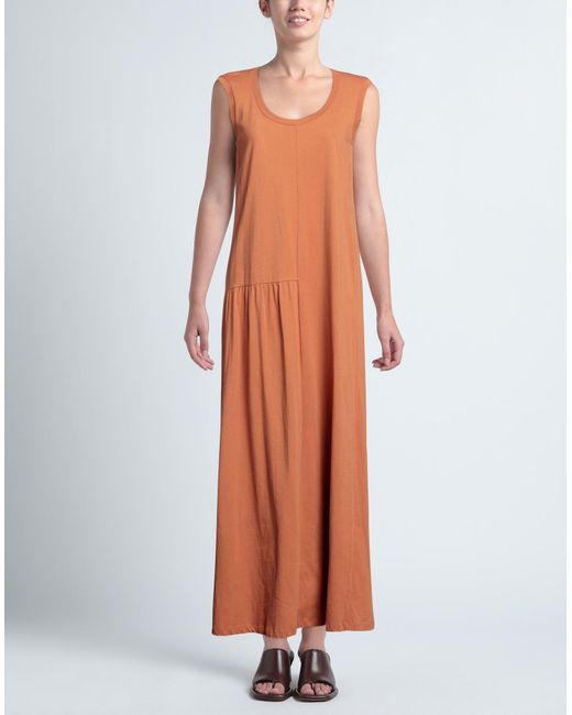 Manila Grace Brown Maxi Dress