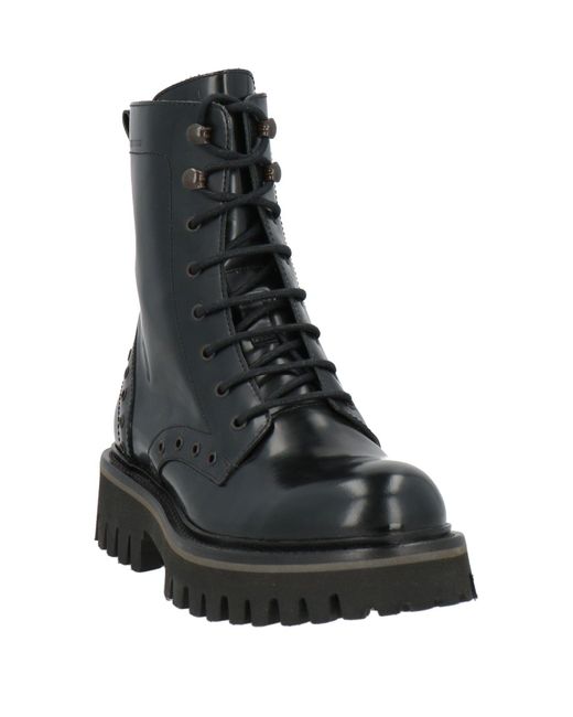 Sergio Rossi Black Ankle Boots Leather