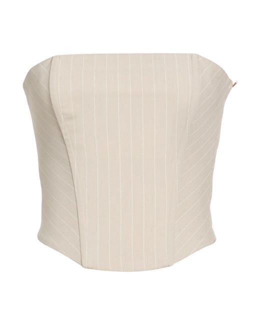 Patrizia Pepe White Top Polyester, Viscose, Elastane