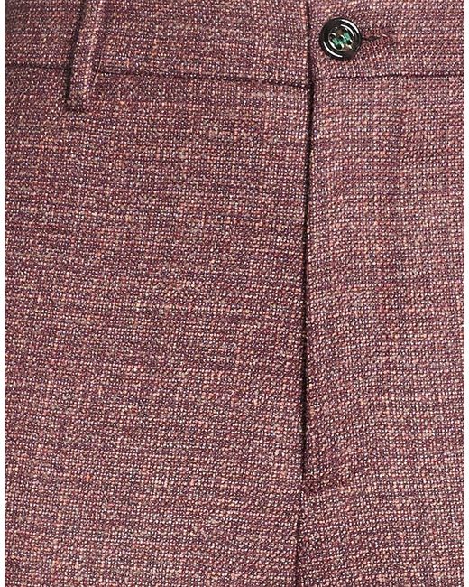 Berwich Red Pants Virgin Wool, Silk, Polyamide, Elastane