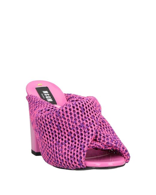 MSGM Purple Sandals