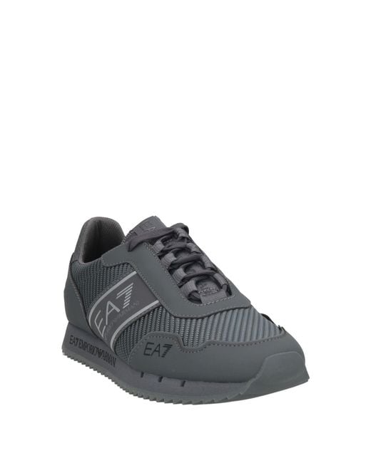 EA7 Gray Sneakers Polyamide, Polyester, Polyurethane for men