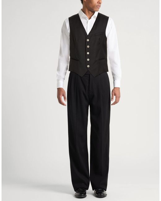Eleventy Black Tailored Vests for men