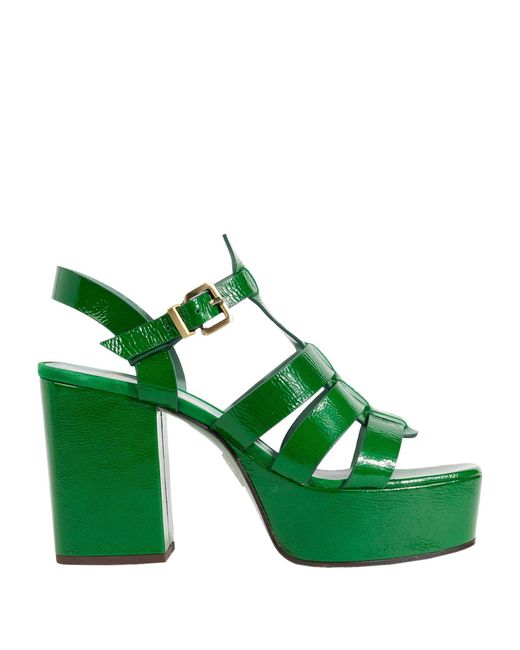 Paola D'arcano Green Sandals