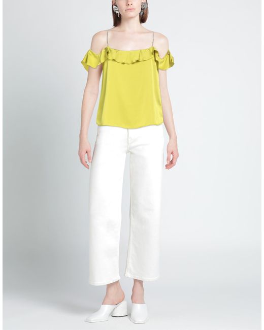 Rebel Queen Yellow Top Polyester, Elastane