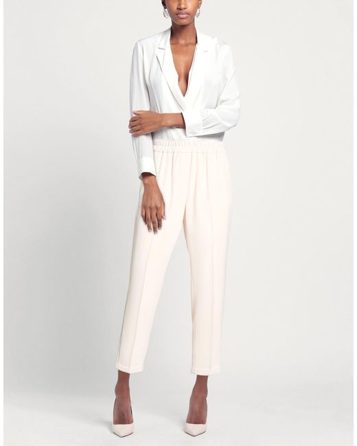 Via Masini 80 White Trouser