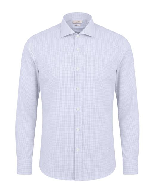 Bagutta Blue Shirt Cotton, Polyamide, Elastane for men