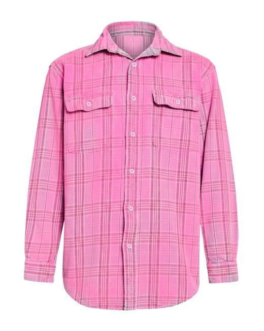 NOTSONORMAL Pink Shirt Cotton for men