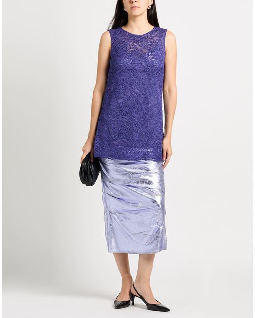 Dolce & Gabbana Purple Mini Dress Viscose, Polyamide
