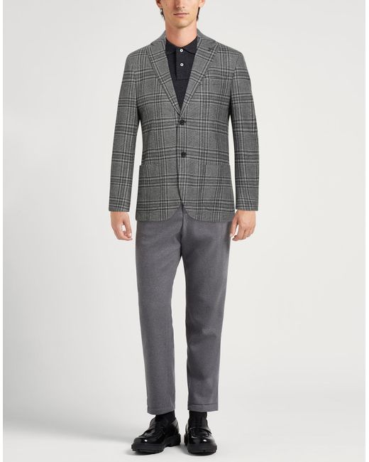 Paoloni Gray Blazers for men
