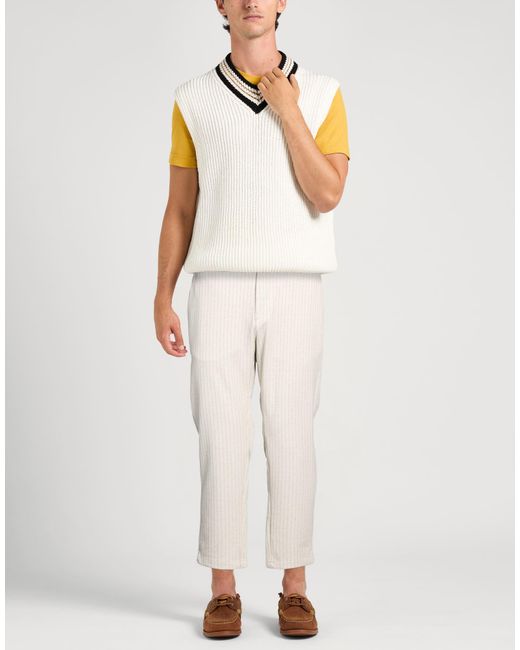 Bob Natural Pants Polyester, Polyamide, Cotton, Elastane for men
