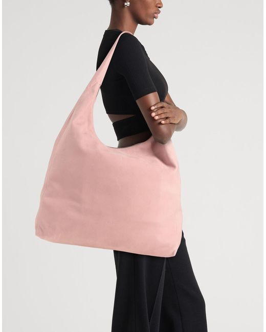 Rick Owens Pink Shoulder Bag Cow Leather