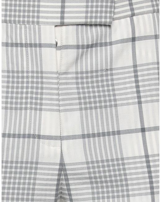 Thom Browne Gray Ivory Pants Wool