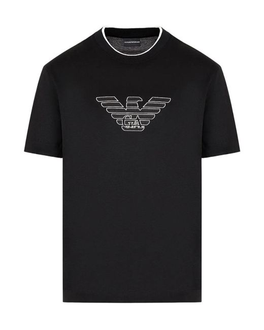 T-shirt di Emporio Armani in Black da Uomo