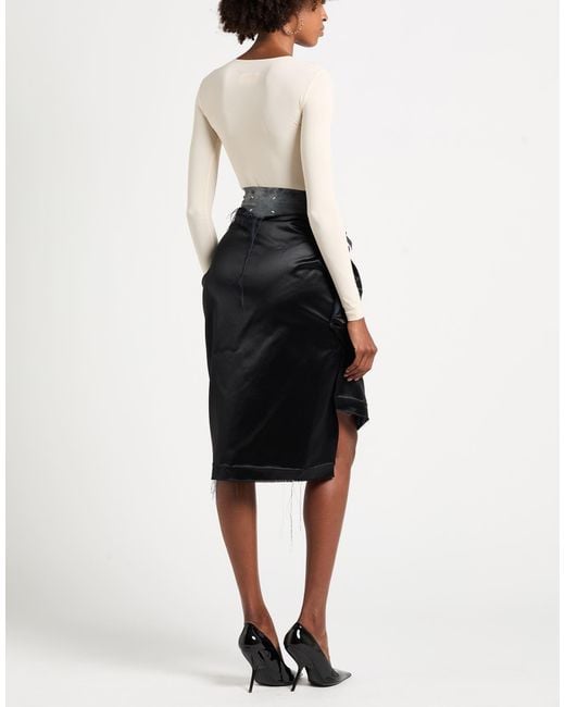 Maison Margiela Black Midi Skirt