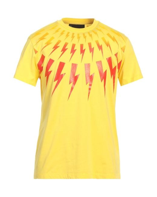 Neil Barrett T-shirts in Yellow für Herren