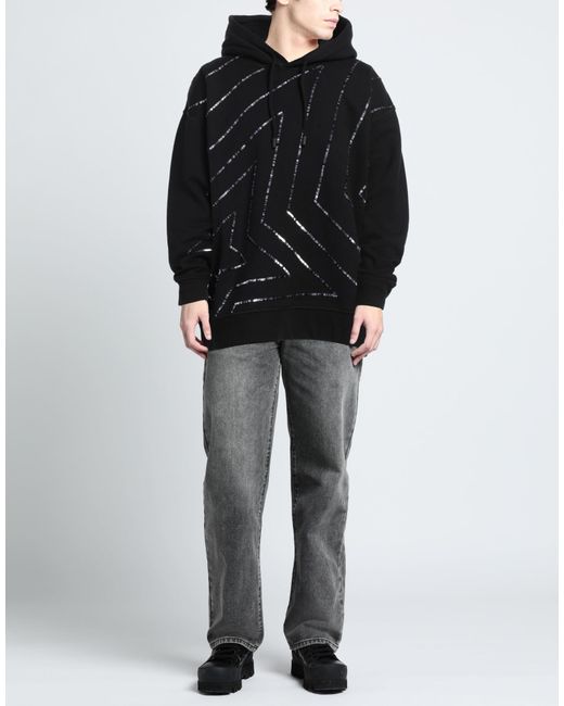DSquared² Black Sweatshirt Cotton, Elastane for men
