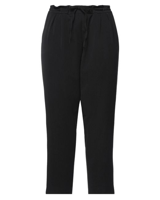 Clips More Black Pants Polyester, Viscose, Elastane