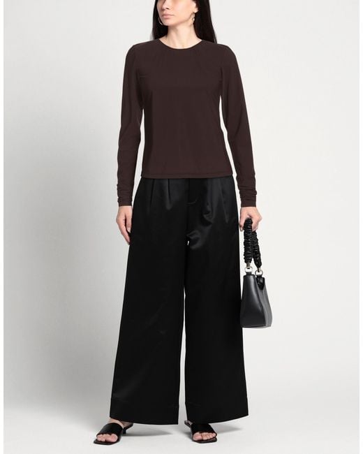 MM6 by Maison Margiela Brown T-Shirt Polyamide, Elastane
