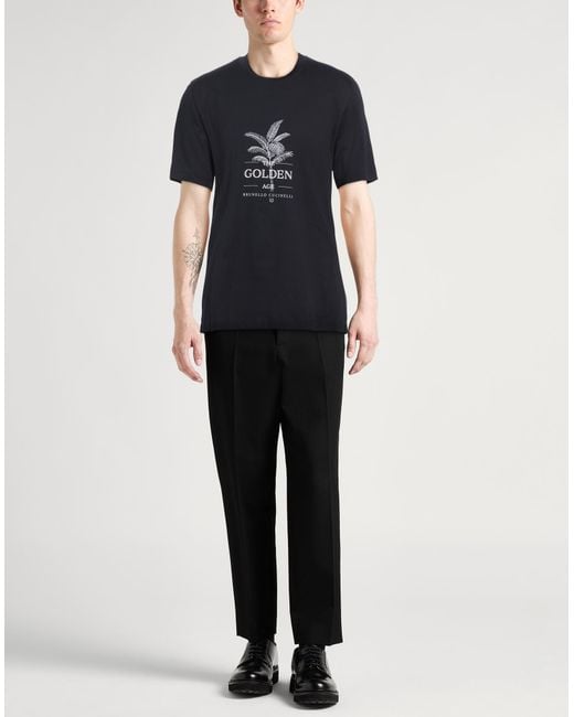 T-shirt Brunello Cucinelli pour homme en coloris Black