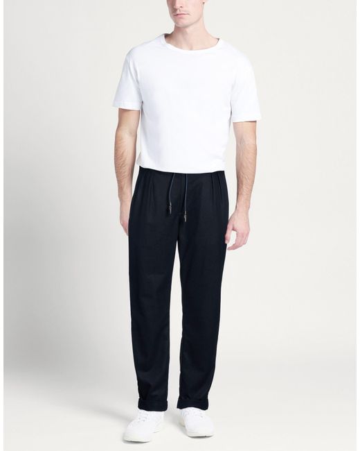 La Martina Blue Pants Polyester, Viscose, Elastane for men