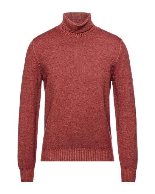 Barba Napoli Red Turtleneck for men