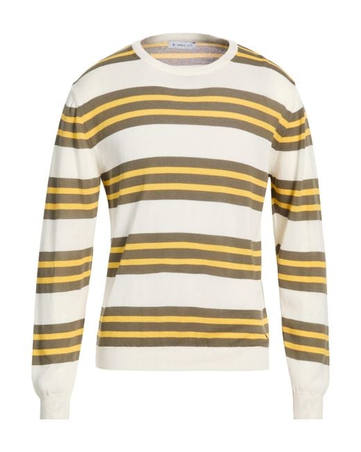 Manuel Ritz White Military Sweater Cotton for men