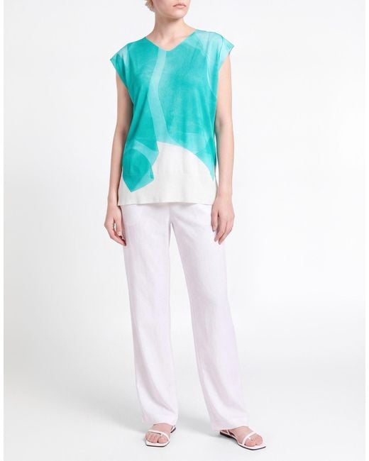 Pierantonio Gaspari Blue Sweater Viscose, Polyamide
