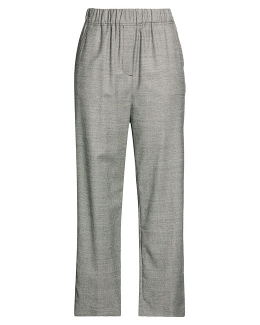 Weekend by Maxmara Gray Pants Virgin Wool, Elastane